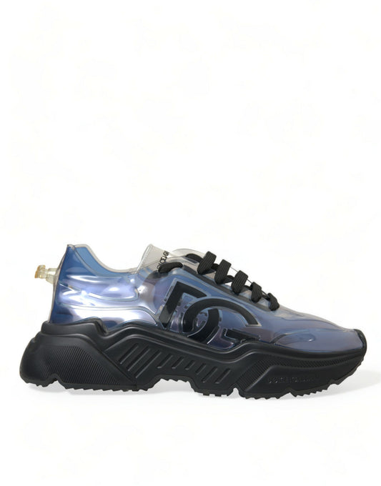 Dolce & Gabbana Blue Logo Inflatable Rubber Daymaster Sneakers Shoes